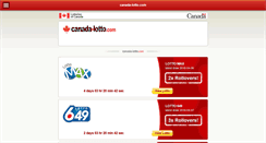 Desktop Screenshot of canada-lotto.com