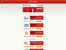 Tablet Screenshot of canada-lotto.com
